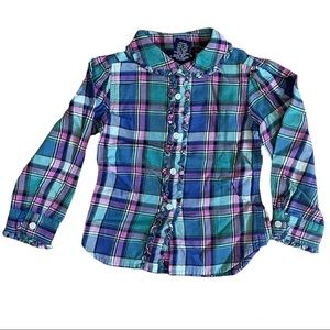 Ralph Lauren Girls Plaid Blouse